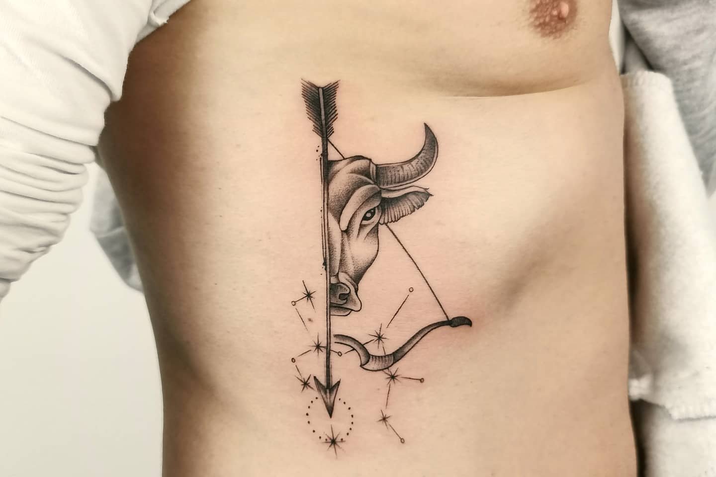 Arrow Sagittarius Constellation Tattoo -agophobia_tattoo