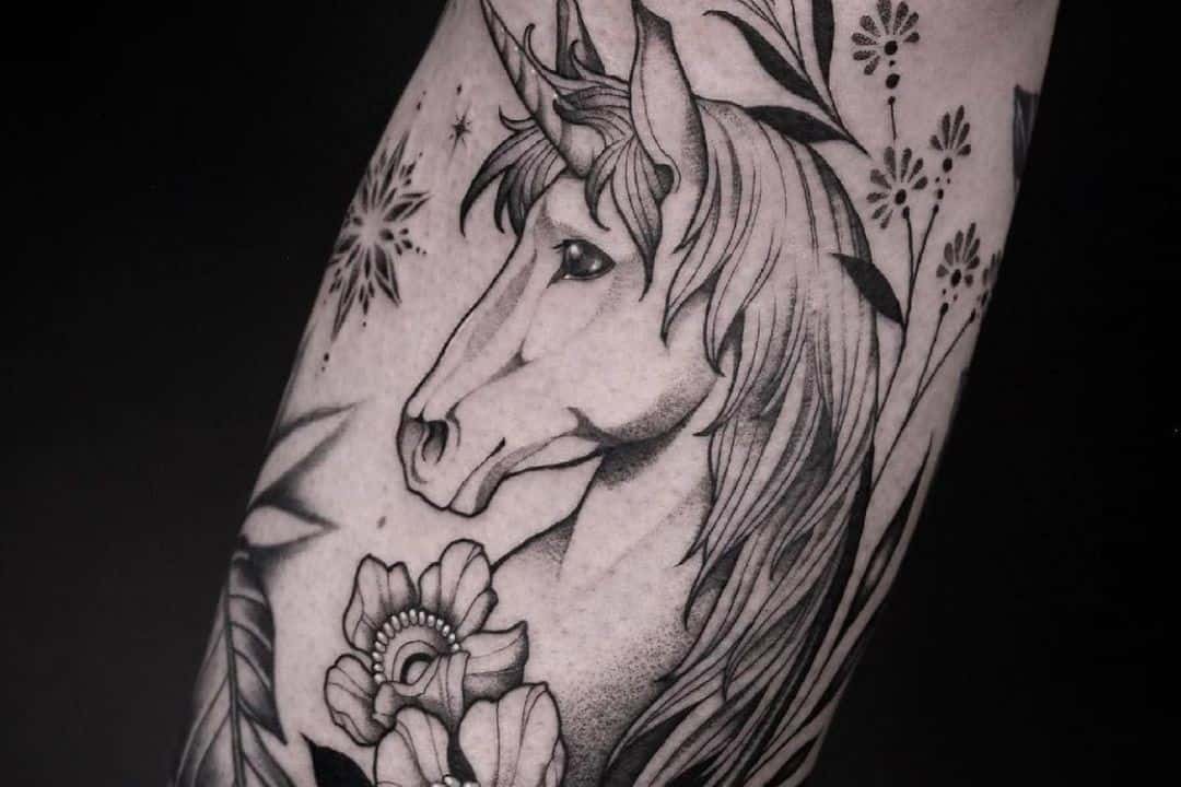 Black-Unicorn-Tattoo