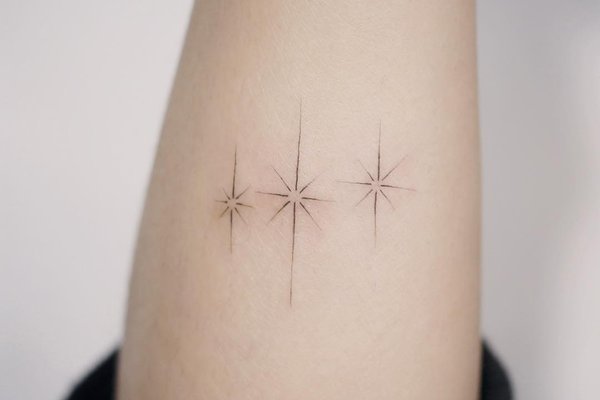 Triple-star-tattoo