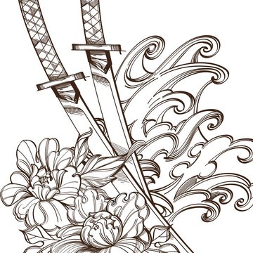 contour-image-of-katanas-peonies-and-wave-vector-17324247.jpg